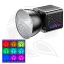 QPS-L024 40W RGB Portable LED Video Light with Stand &amp; Mini Ball Head