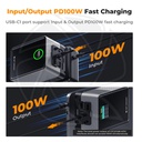 KF28.0024V1 KF 99Wh V-mount battery 6700mAh, 100W PD two-way Type-C fast charging, with TFT screen, D-TAP, BP, Type-A, DC interface