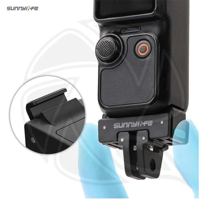 SUNNY LIFE OP3-AD824 Foldable Quick Release Adapter for pocket 3 Aluminum Alloy