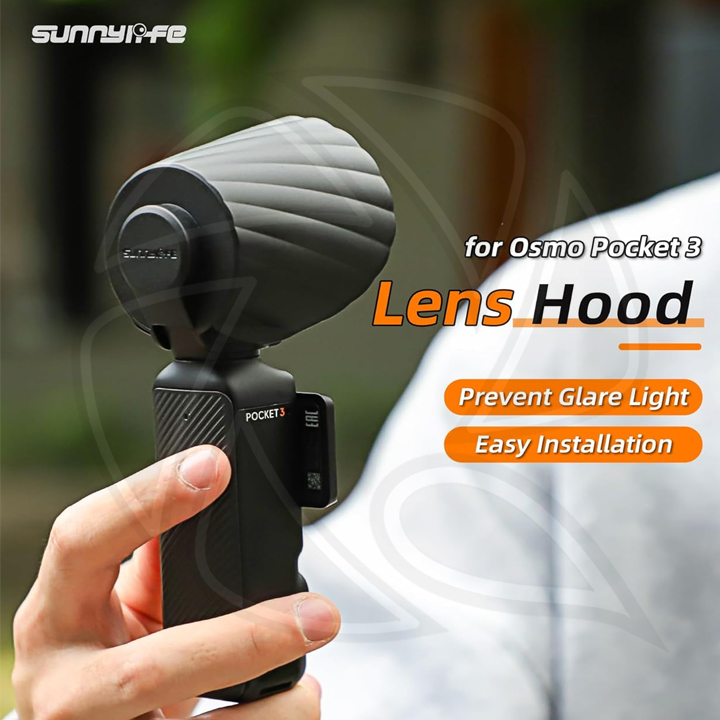 SUNNY LIFE OP3-ZG765 Plastic Lens Sunhood for Pocket 3