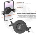 QPS- ULANZI Suction Cup Magic Arm with Magnetic Smartphone Clip