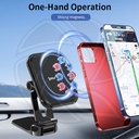 JMARY MH82 Car Dashboard Mount Magnetic Phone Holder Zinc Alloy Foldable Cellphone Stand