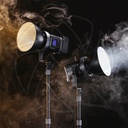 QPS-VL120BI 120W Bi-color V-Mount Video Light with General SoftBox RedLine 90cm &amp;Light Stand