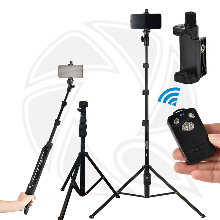 YUNTENG  VCT-1388L (175cm) Portable Selfie Stick Tripod Bluetooth Remote Control