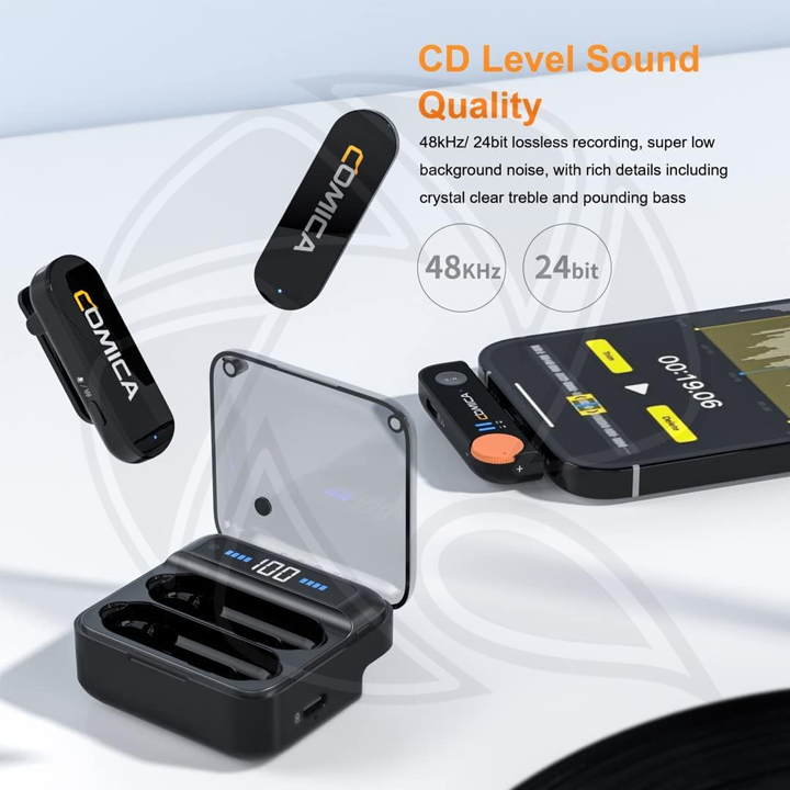 COMICA Vimo S-UC 2.4G Dual-channel Mini Wireless Microphone for Type c
