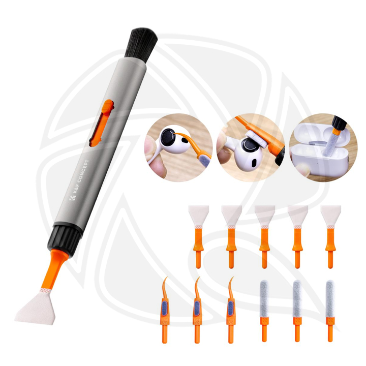 SKU.1976 Replaceable Cleaning Pen Set (Cleaning pen + 6 x Full Frame Cleaning Stick + 3 x Flocked Sponge + 3 x Rejector)