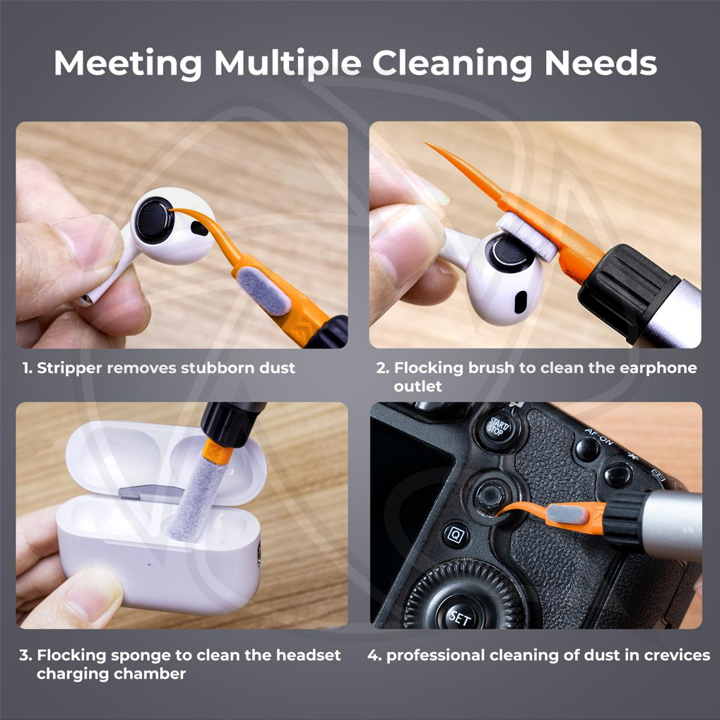 SKU.1976 Replaceable Cleaning Pen Set (Cleaning pen + 6 x Full Frame Cleaning Stick + 3 x Flocked Sponge + 3 x Rejector)