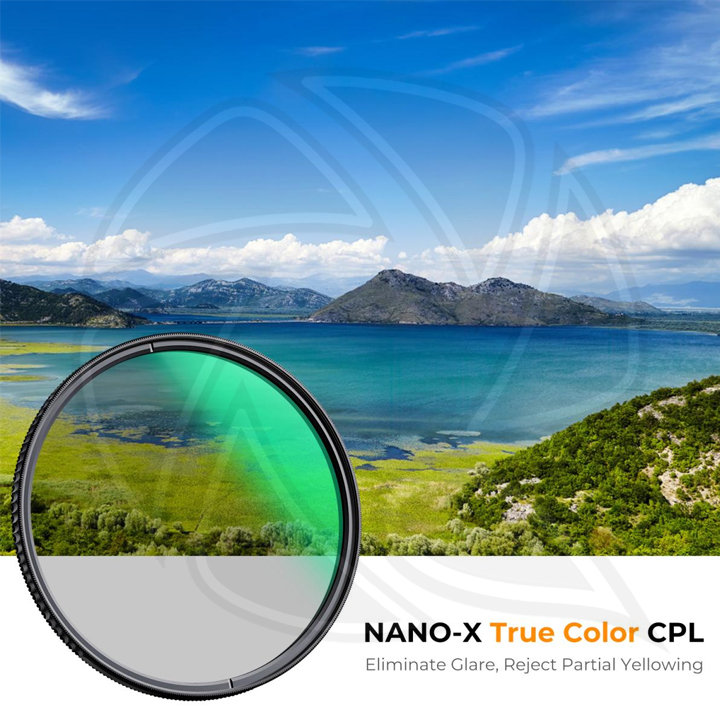KF01.2372 82mm CPL Filter True Color Circular Polarizers Filter with 28 Multi-Layer Coatings for Camera Lens Nano-Xcel Series