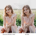 KF01.2170 82mm Shimmer Diffusion 1 Filter Optical Glass Glimmer Effect Filter for Camera Lens Nano-Xcel Series