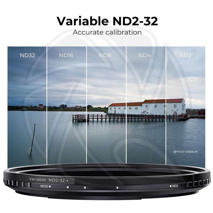 KF01.1853 77mm Magnetic Variable ND2-ND32 (1-5 Stop) Lens Filters NO X Spot Nano-Xcel Series