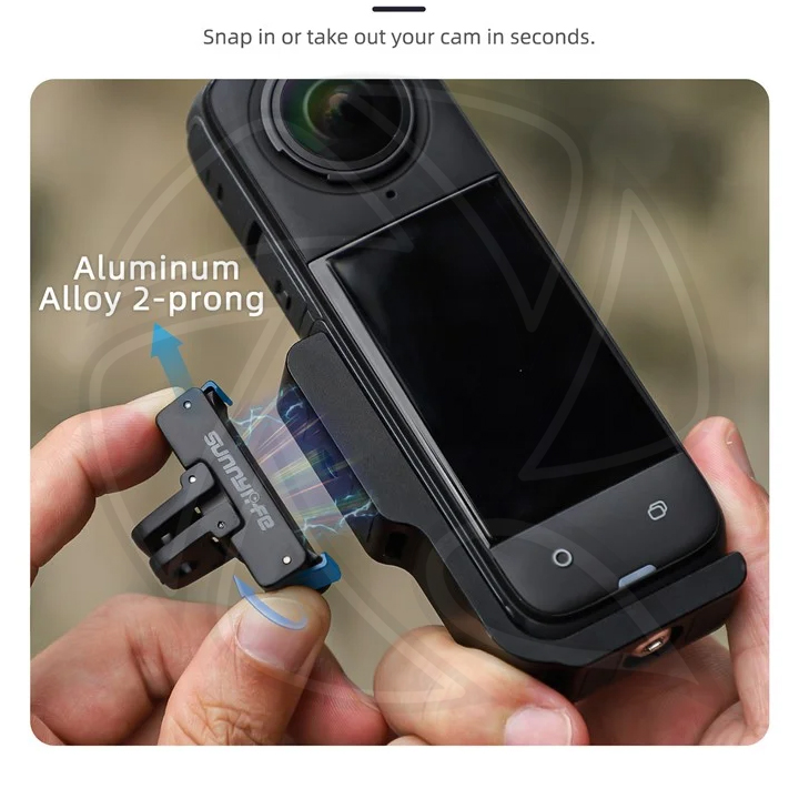 QPS- CM028 Go-Quick II Magnetic Action Camera Body Mount Harness with  L-type Vertical-Horizontal Aluminum
