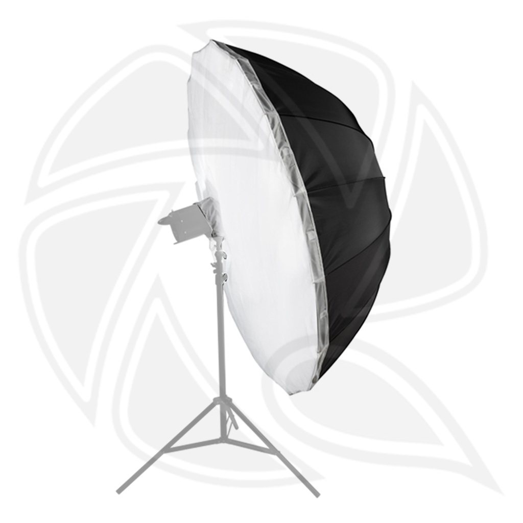 LIFE OF PHOTO AU48SH 105cm parbolic umbrella black/sliver &amp; difuser