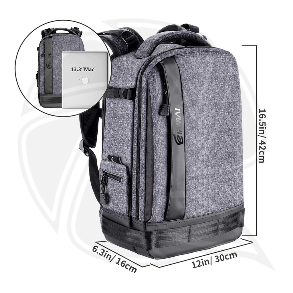 EIRMAI  EMB-D3260  Camera Backpack Canvas Bag ...