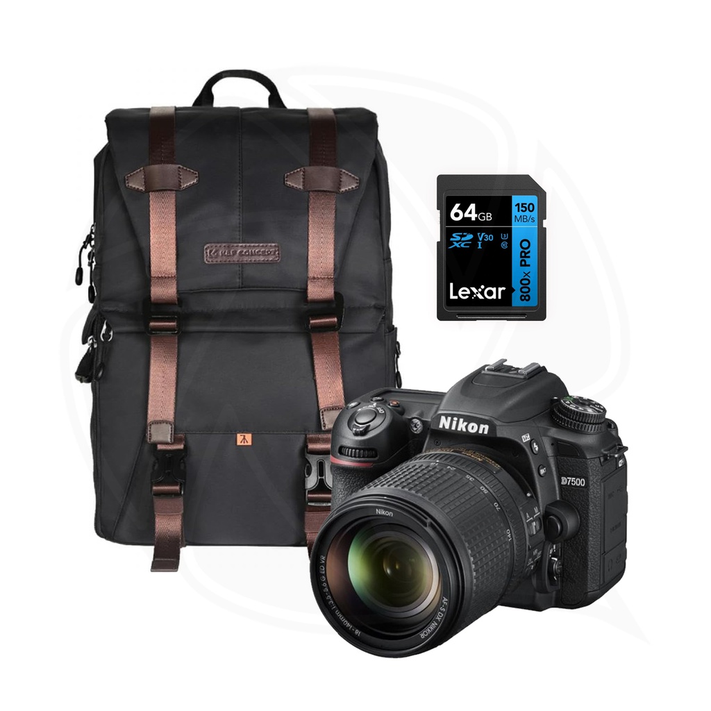 NIKON D7500 18-140 VR KIT with Accessories