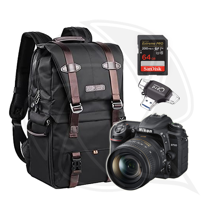 NIKON D7500 18-140 VR KIT with Memory Card &amp; Shoulder  Bag