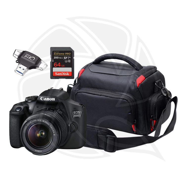 CANON CAMERA EOS 2000D EF-S 18-55mm III with Accessories