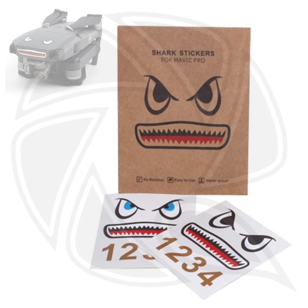 3M Film Shark Facial Expression Stickers MV-TZ402