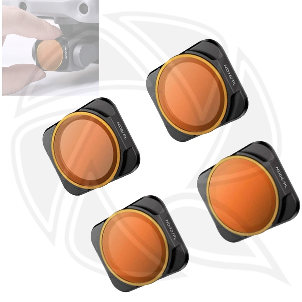 Sunnylife Camera Lens Filter Combo  Adjustable ND8-PL +ND16-PL +ND32-PL +ND64-PL Filter For DJI AIR 2S A2S-FI9346-4P