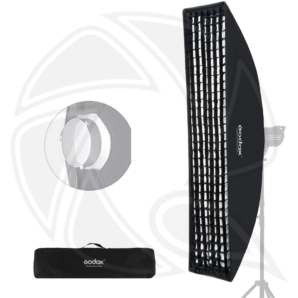 GODOX SB-FW35160 Softbox with Grid Bowen's mount aluminum ring adaptors 35x160cm 