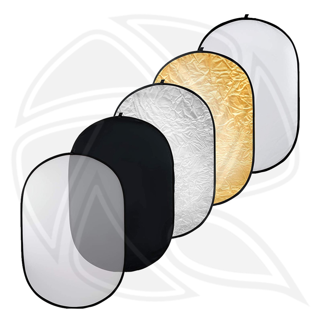 LIFE OF PHOTO R12- 5 in 1 Reflector 120x180cm  (gold,silver,white,black, transluction)