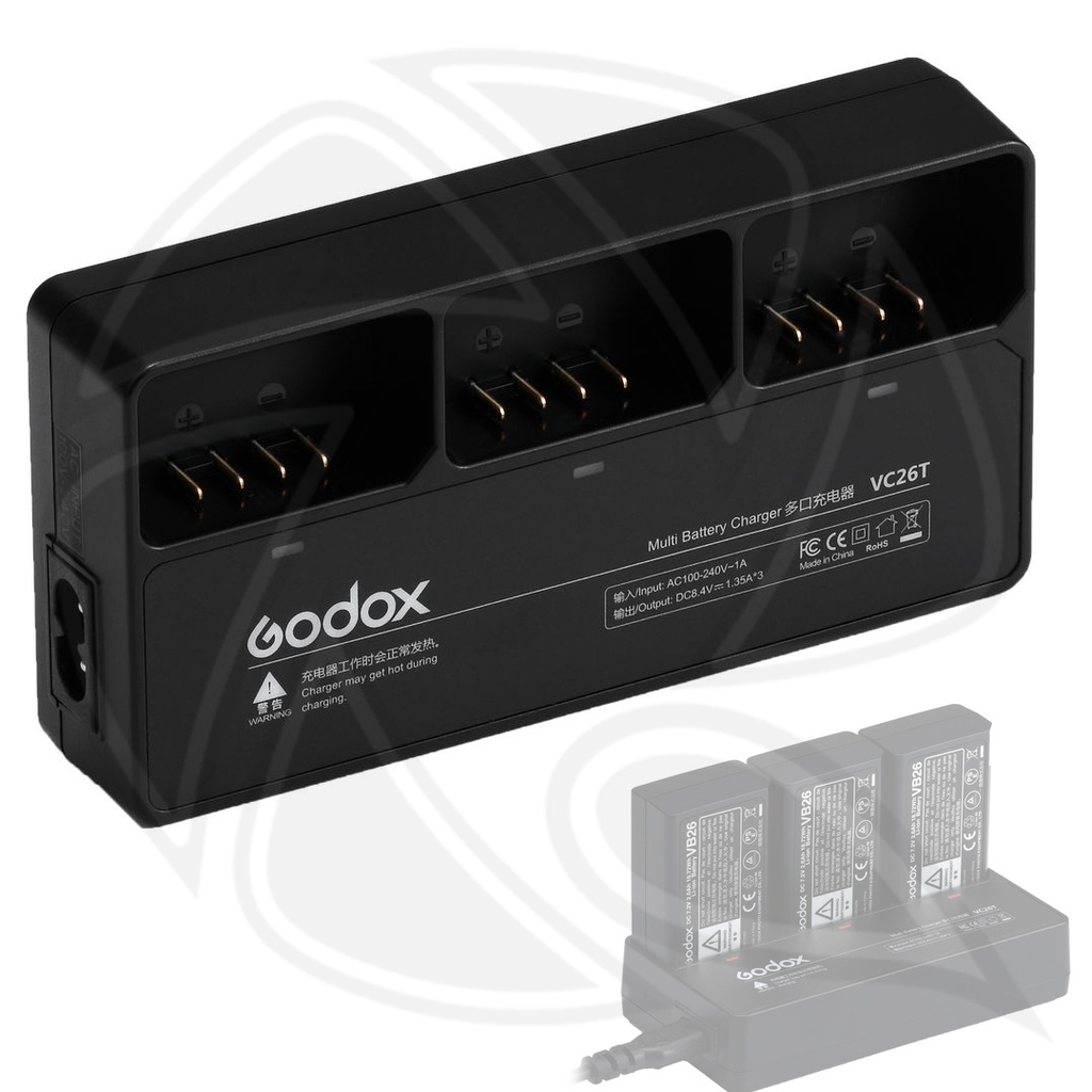 GODOX  -VC26T Multi-Battery Charger for V1