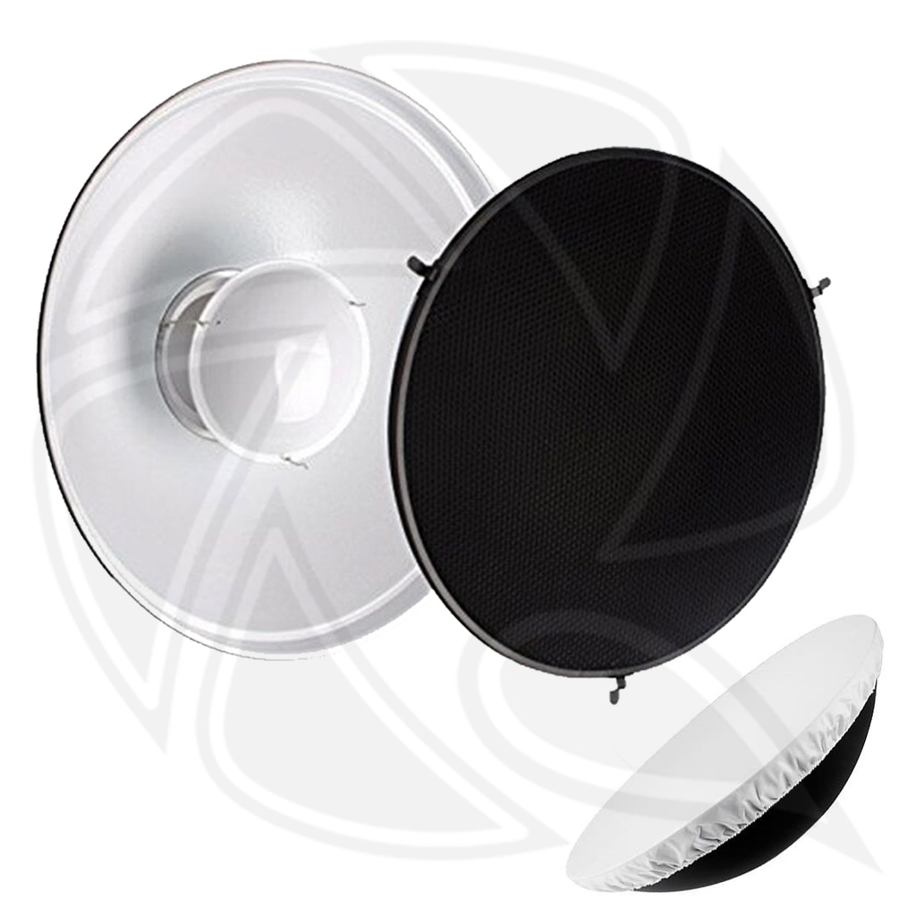 LIFE OF PHOTO LD-975B beauty dish 70cm with hony comb White (15mm) bowns