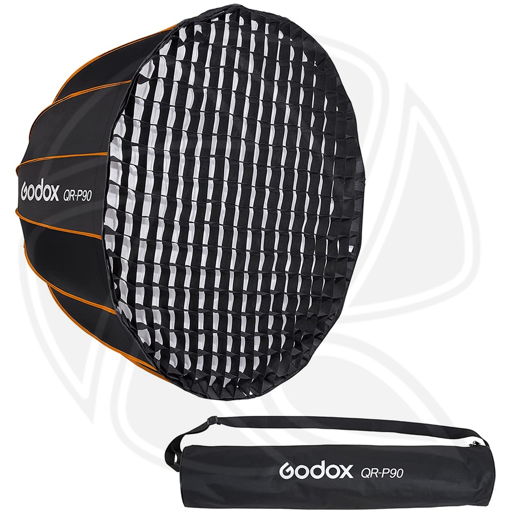 GODOX QR-P90 Quick Release Parabolic  Softbox with Bowens Mount &amp; Grid KIT
