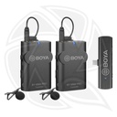 BOYA BY-WM4 PRO-K6 Two-Person Digital Wireless Omni Lavalier Microphone System for USB-C Devices (2.4 GHz)