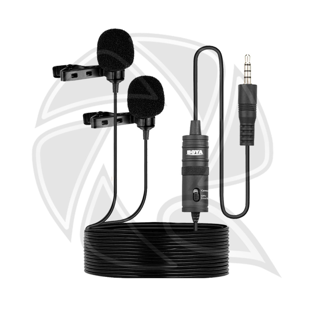 BOYA-BY-M1DM Dual Lavalier Universal Microphone