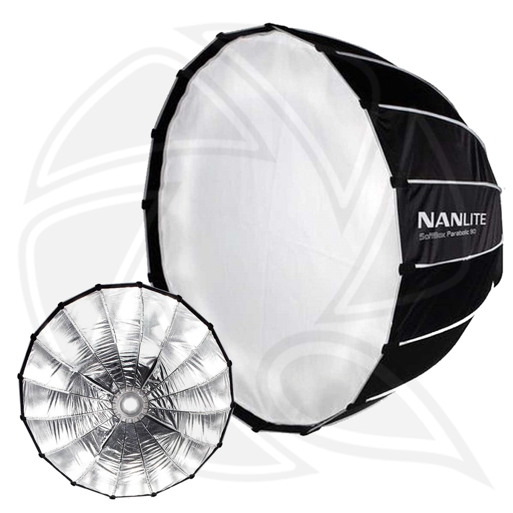 NANLITE SB-PR-90-Q Parabolic 90cm Quick-Open Softbox with 2 Difuser