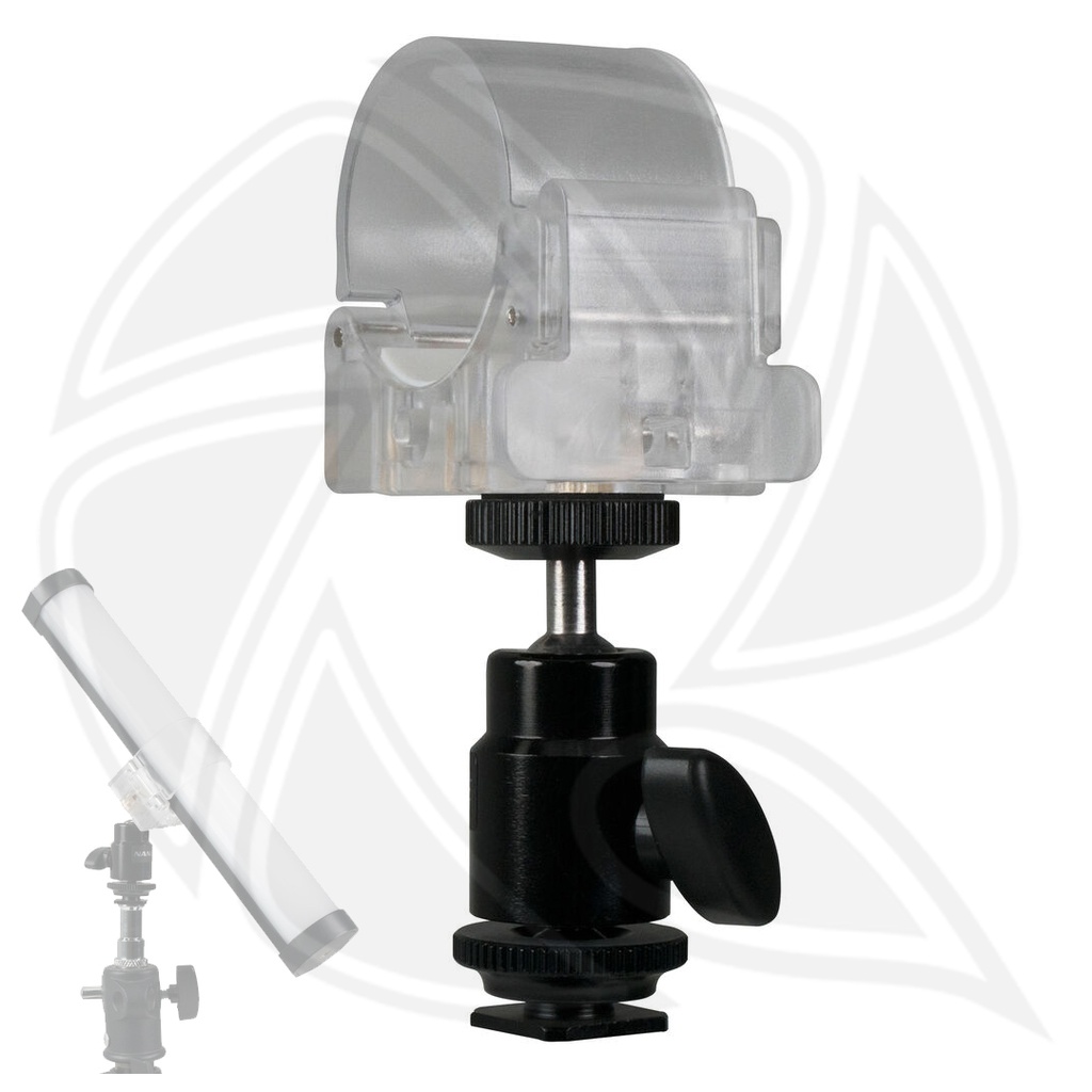 NANLITE HD-T12+BH Pavotube Holder Polycarbonate Clip and Mini Ball Head