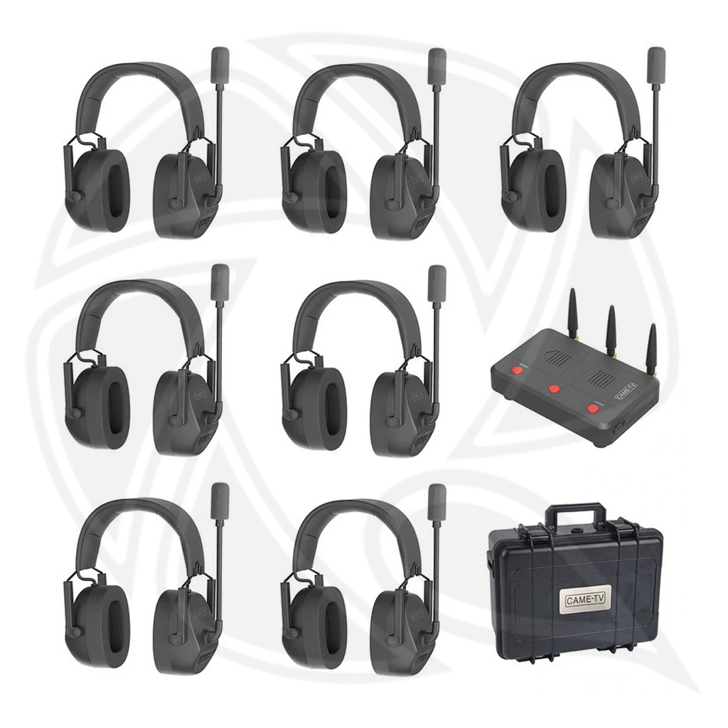 CAME -TV - KUMINIK8-D7 Duplex Digital Wirless Head Distance with Hard Case Dual Ear 7Pack