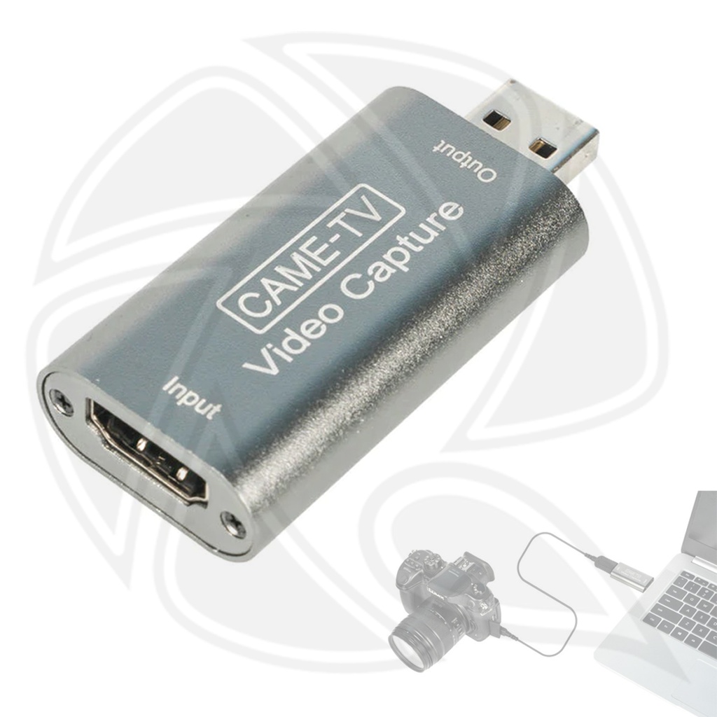 CAME -TV - HDMI Video Capture  to USB 2.0 4K Input 1080P Output for Live Streaming, Broadcasting