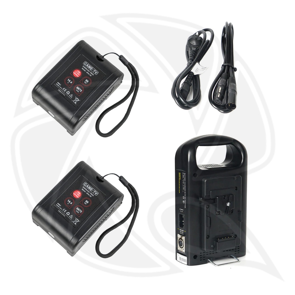 BZ-2C-MINI99 2pcs mini lightwheight  battery (with 2 D-tap ,1USB 5v, charger Convert)