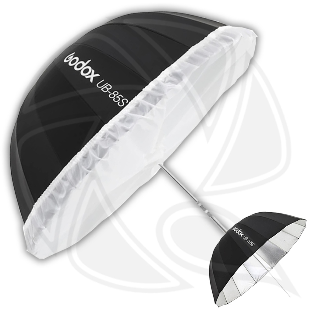 GODOX UB105S parabolic Umbrella sliver 105cm with Diffuser