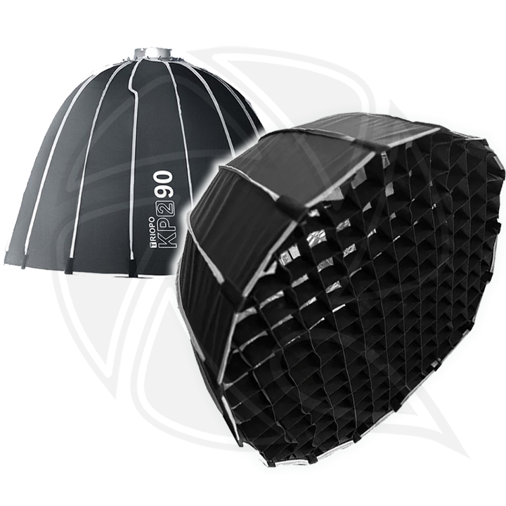 TRIOPO KP2-90cm Deep Parabolic Softbox with Grid