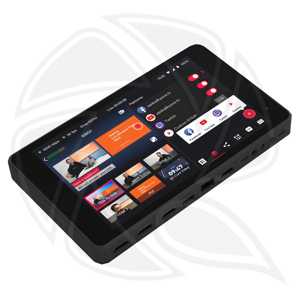 YoloLiv YoloBox Pro Portable Multi-Camera Encoder/Streamer, Switcher/Monitor &amp; Recorder