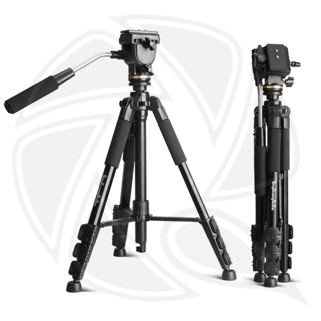 QZSD Q111S Tripod  Camera Tripod Stand with Handle Ball Head