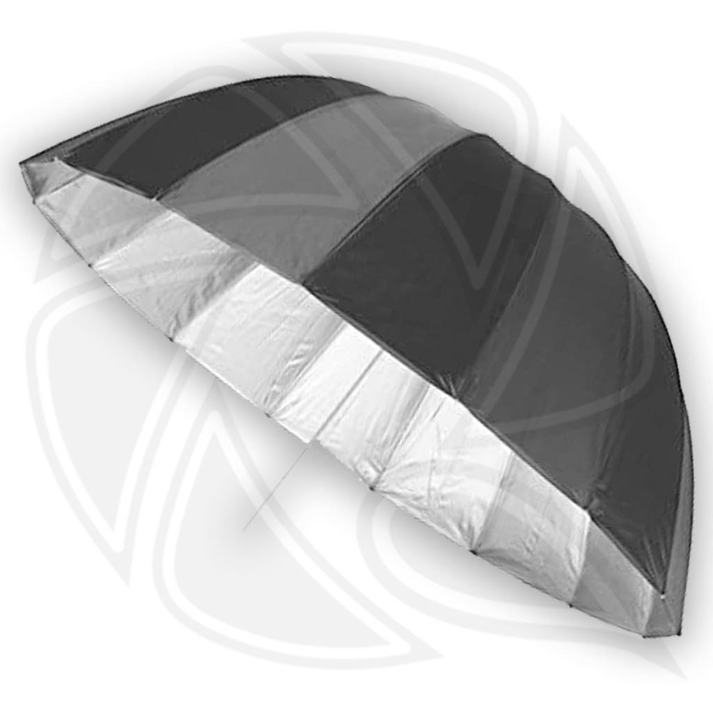 LIFE OF PHOTO AU48SH 100cm parabolic umbrella black/sliver 