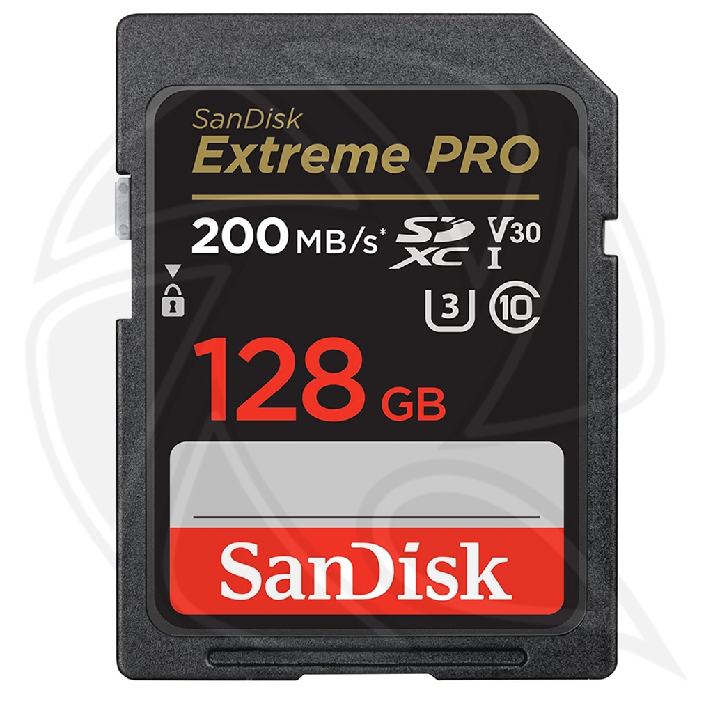 SANDISK Extreme Pro 128GB 200MB/S  SDXC  UHS-I CARD (4K)
