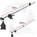 LIFE OF PHOTO Camera Cross Arm Telescopic Boom Arm Studio Photo Stand Top Light Support 