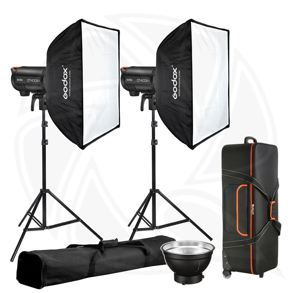 GODOX QT400IIIM-E Quicker Studio Flash 2KIT