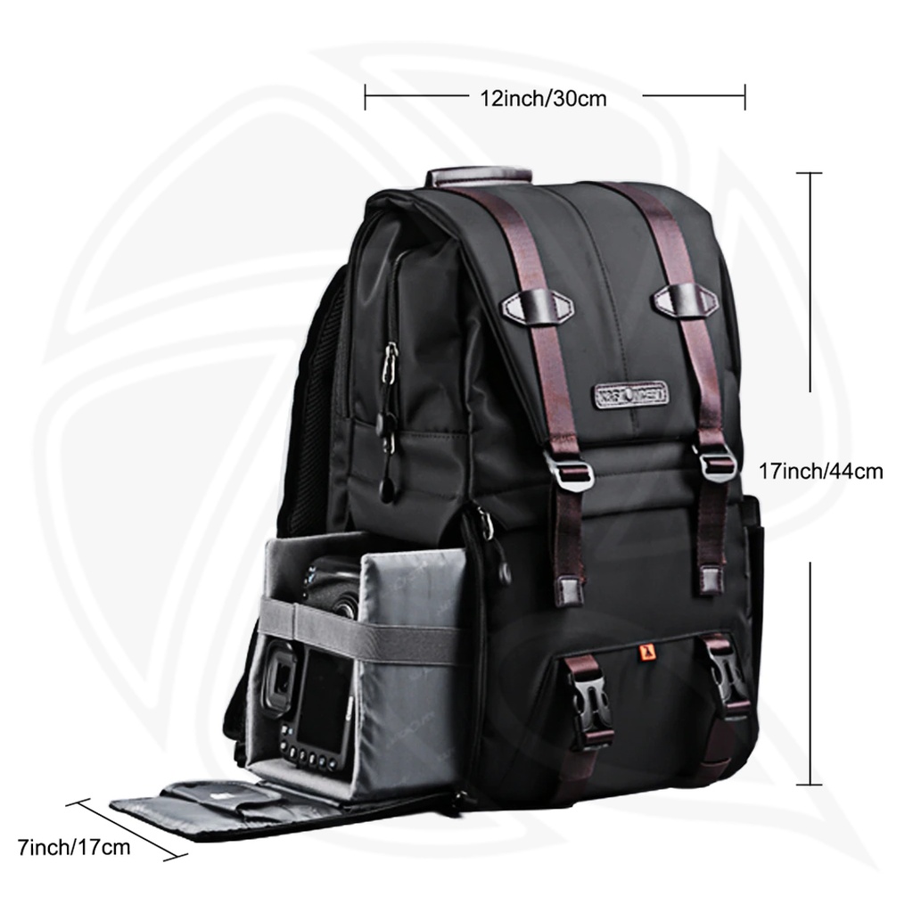KF13.092 Multifunctional DSLR Camera Travel Backpack 45x30x18cm