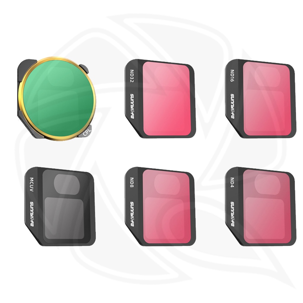 Sunnylife M3-FI338-6X DJI Mavic 3 6-mix set Lens Filter MCUV+ CPL+ ND4+ ND8+ ND16+ ND32