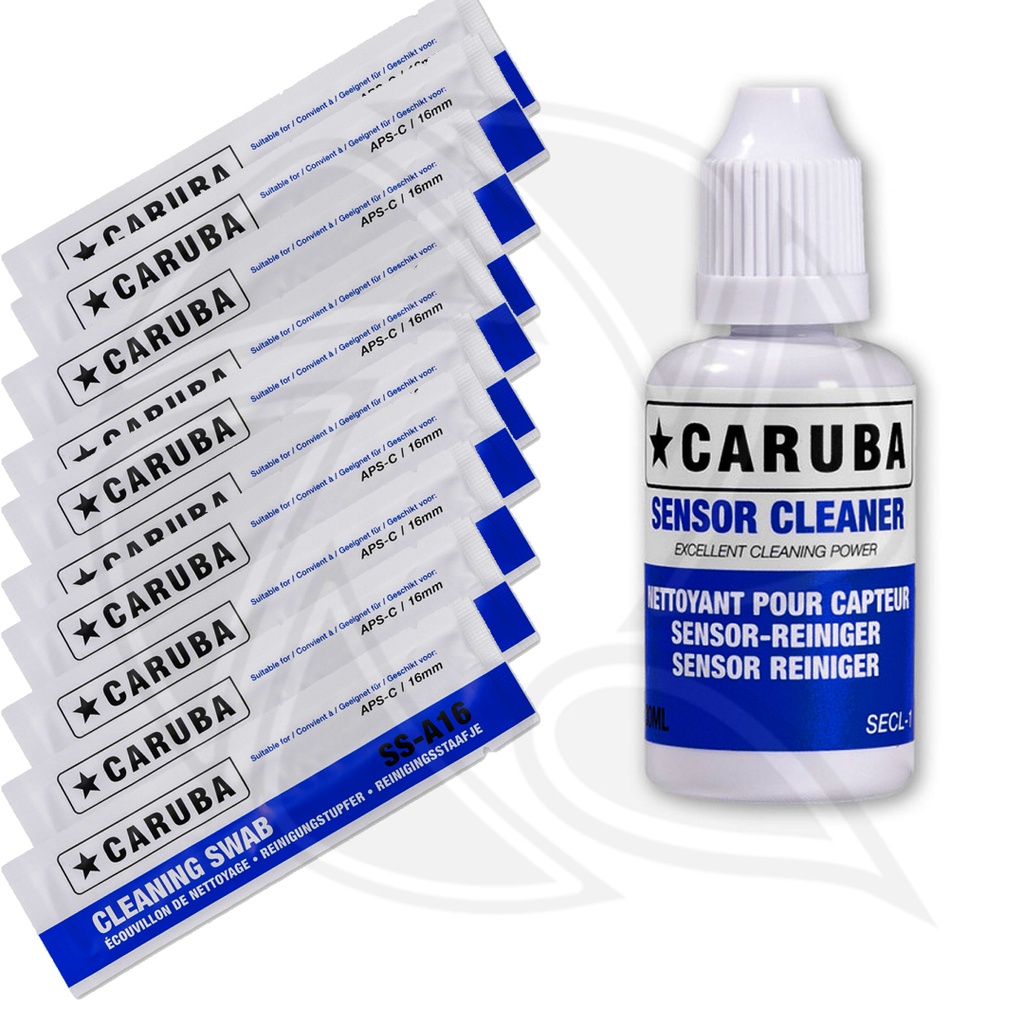 CARUBA CLEANING SWAB KIT  for APS-C (10 swabs16mm +30ml CCD)