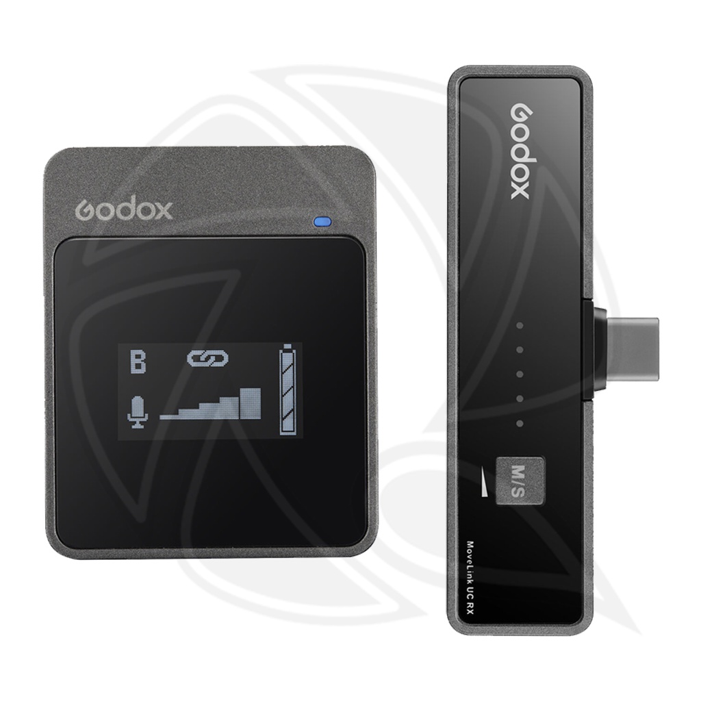 GODOX MoveLink UC1 Compact Digital Wireless Microphone System with USB Type-C (2.4 GHz) (Neck mic. Wireless)