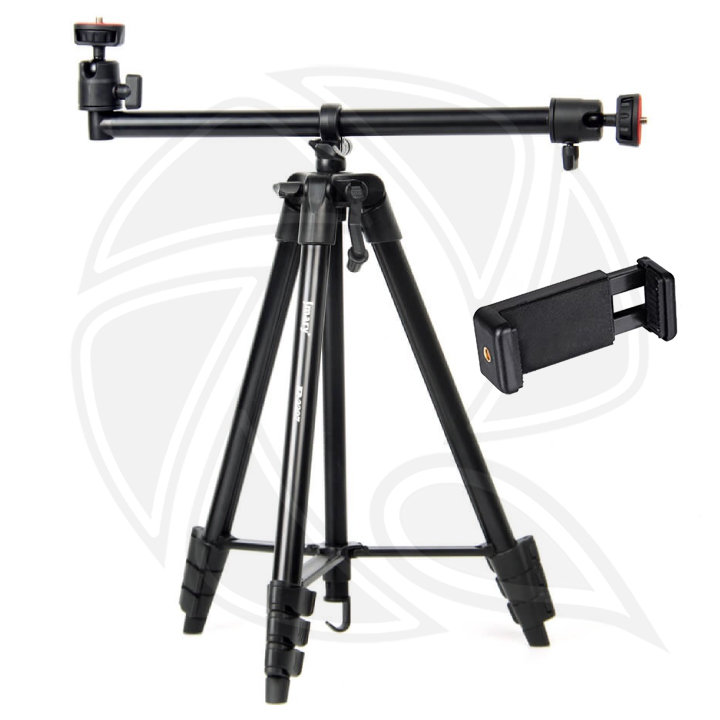 JMARY KP2207 Horizontal Tripod Stand 133cm With 360 Adjustable Ball Head Multifunctional