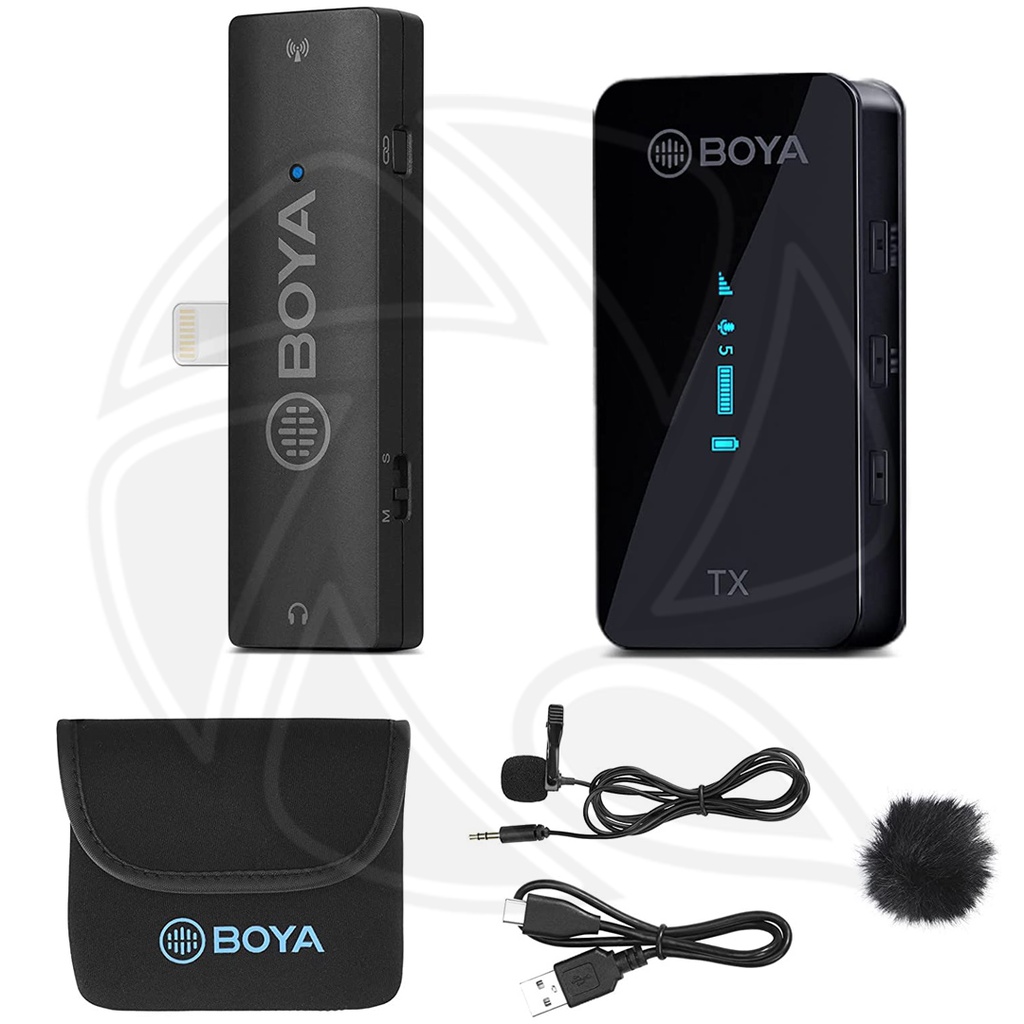 BOYA BY-XM6-S3 Digital True-Wireless Microphone System for iOS Devices (2.4 GHz) (Neck mic. Wireless)