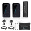 BOYA BY-XM6 S4 Ultracompact 2.4GHz Dual-Channel Wireless Microphone System for iOS Devices (2.4 GHz) (Neck mic. Wireless)