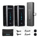 BOYA BY-XM6 S6 Ultracompact 2.4GHz Dual-Channel Wireless Microphone System for Type-C Devices (Neck mic. Wireless)